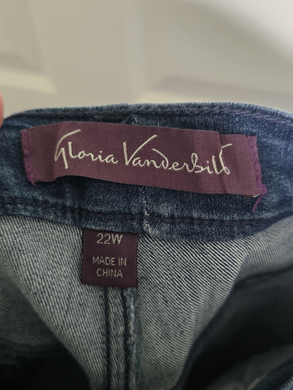 Women's Gloria Vanderbilt Denim Jean Plus Size Brand New - Size 22W - Picture 10 of 10